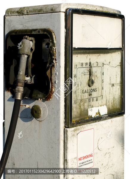 舊的破氣或加油站泵