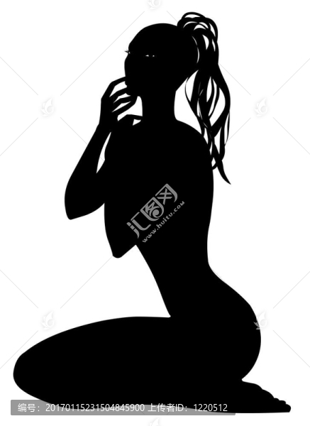 漂亮的女人剪影