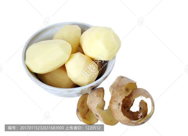 去皮的生土豆