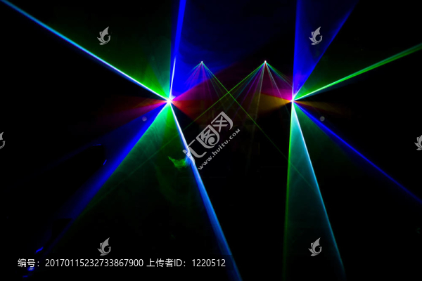 迪斯科和激光表演