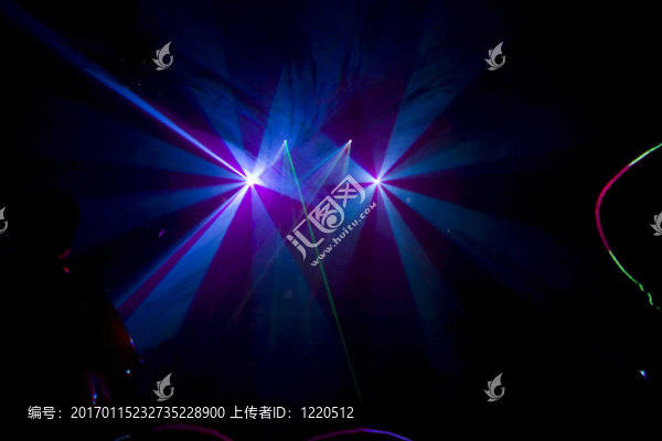 迪斯科和激光表演