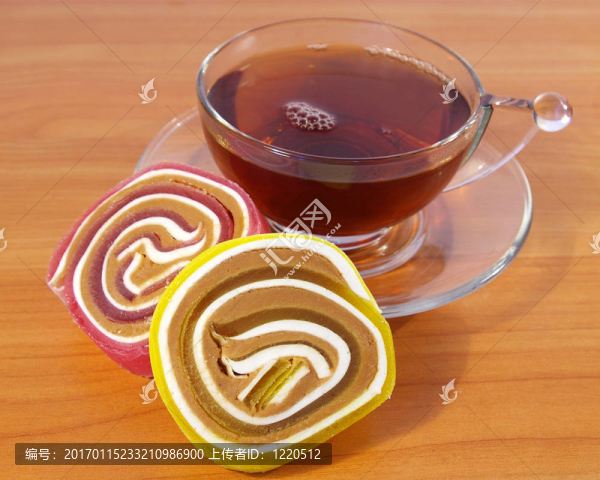 水果糖果和紅茶