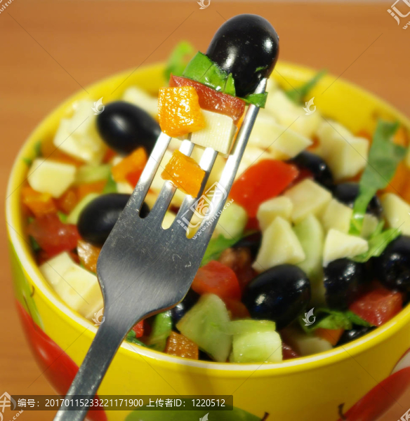 素食的希臘沙拉