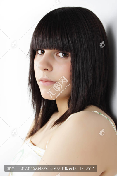 一個十幾歲的女孩的肖像