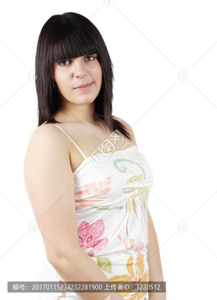 一個十幾歲的女孩的肖像