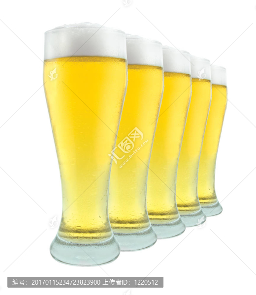 排啤酒杯白