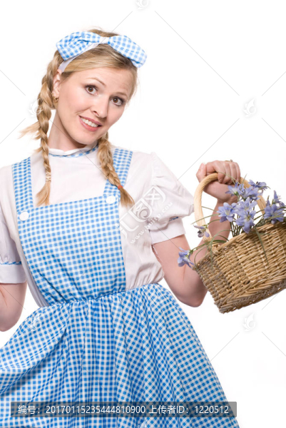 小女孩服裝中的女人