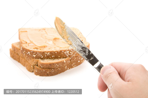 Brown,Bread切片