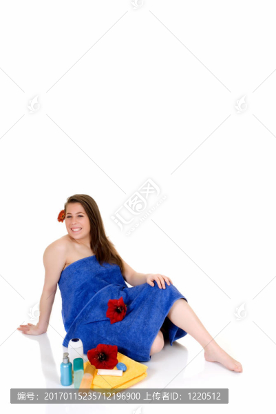 年輕女子；水療中心
