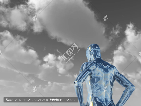 Chrome的男人的身影