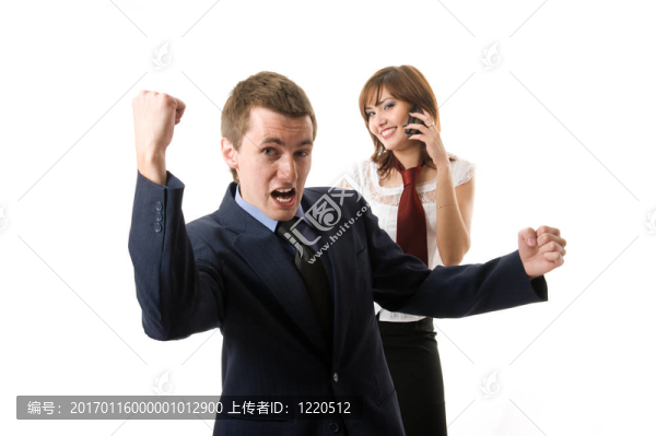 贏家。兩個商人。