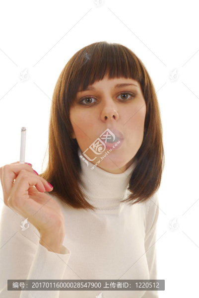 女人與香煙的肖像