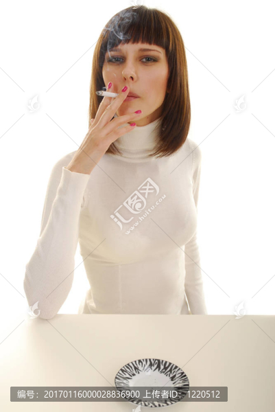 女人與香煙的肖像