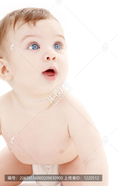 爬行寶貝的畫像抬頭看2