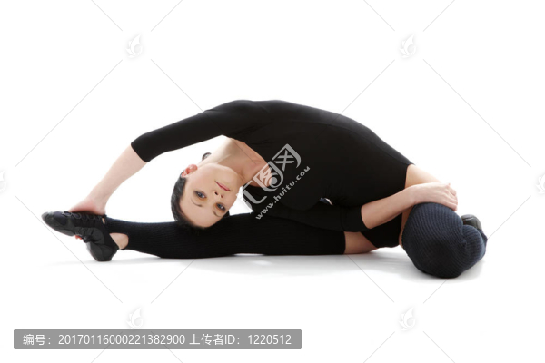 健身在黑色緊身衣3