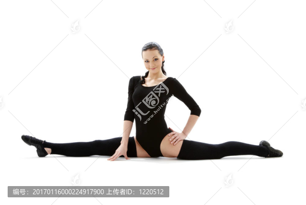 黑色緊身衣的健身教練
