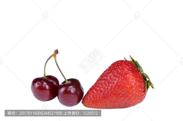 兩棵櫻桃和一根稻草