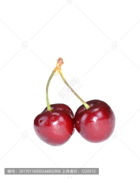 一對(duì)新鮮櫻桃