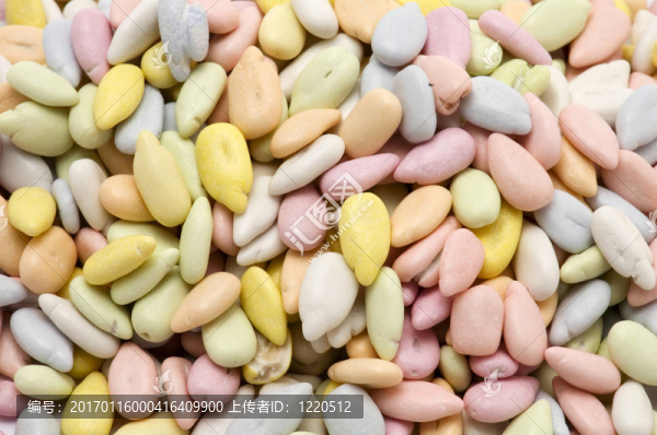 彩色種子近距離