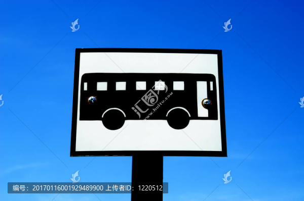公共汽車的路標(biāo)