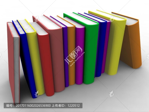3D的書堆放