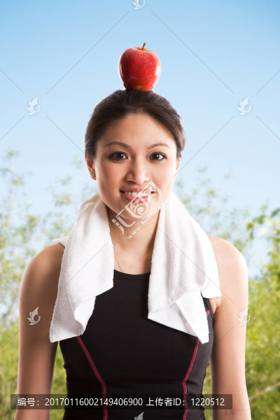 健康的亞洲女人