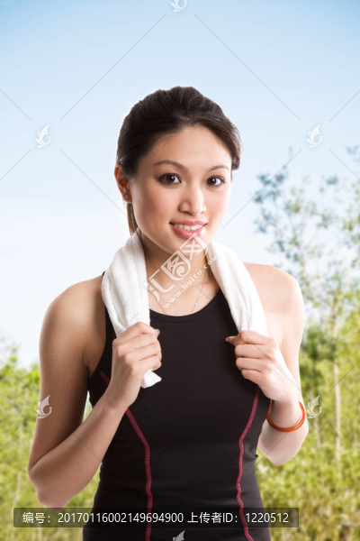健康的亞洲女人