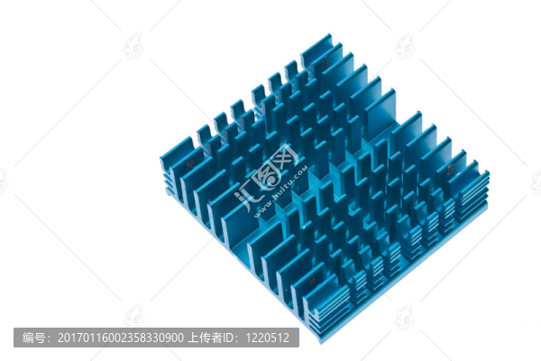 藍色的散熱片