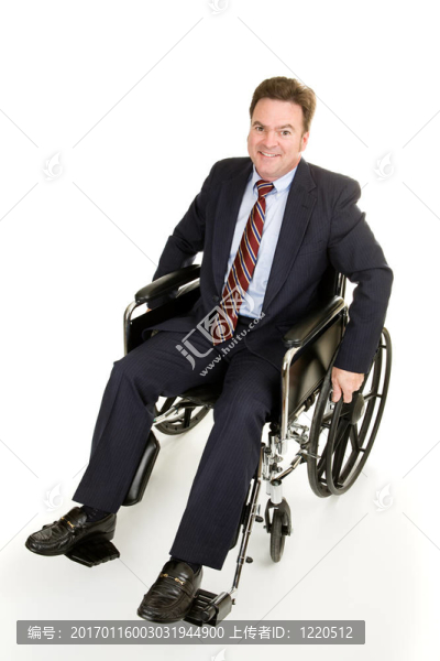 商人在輪椅
