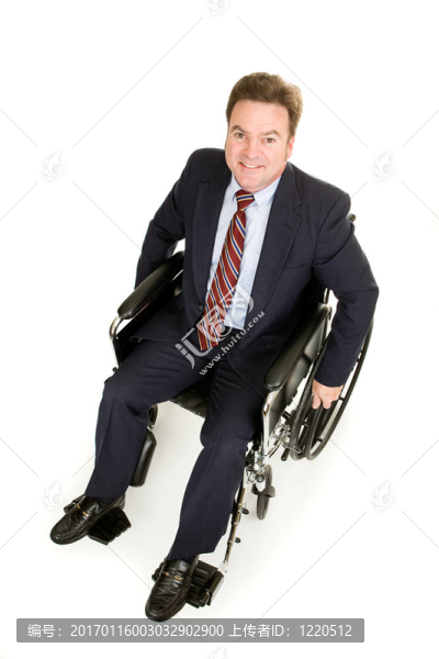 殘疾商人從上面