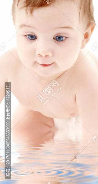 爬行寶貝的肖像