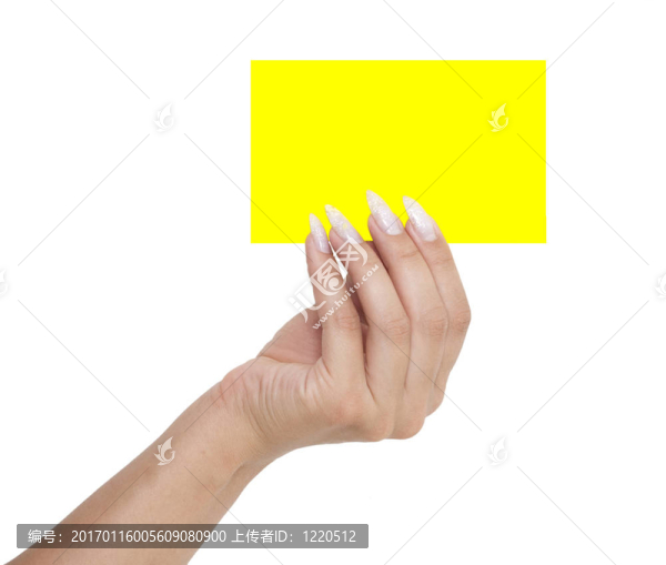 一只手上的空白