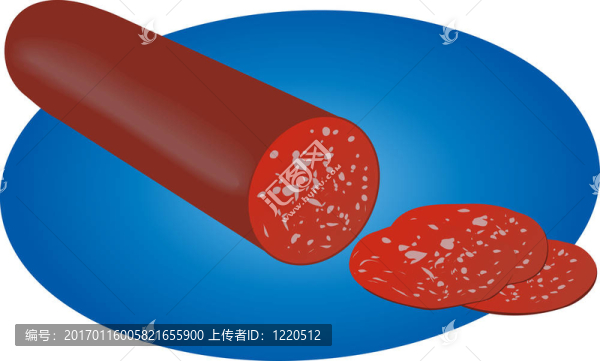 意大利辣味香腸意大利臘腸切片圖
