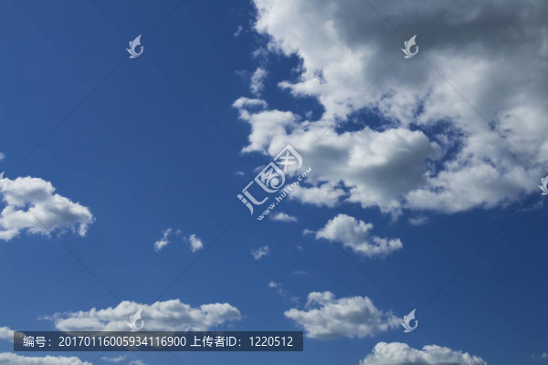 多云的天空全景
