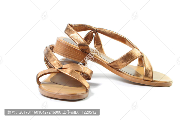 金色涼鞋