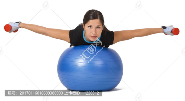 女孩鍛煉