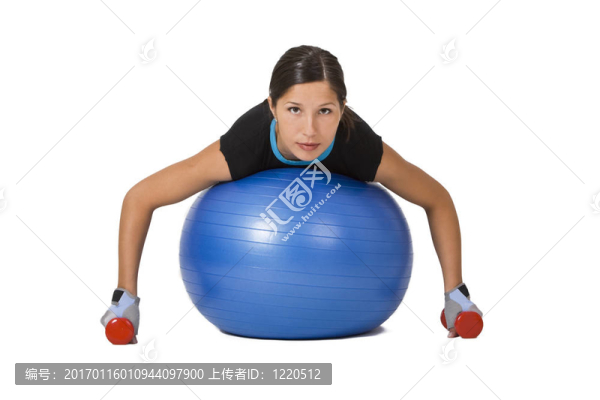 女孩鍛煉