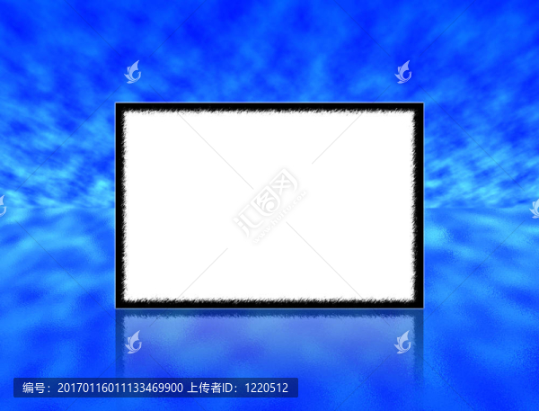 空相框與反射對(duì)藍(lán)天和水