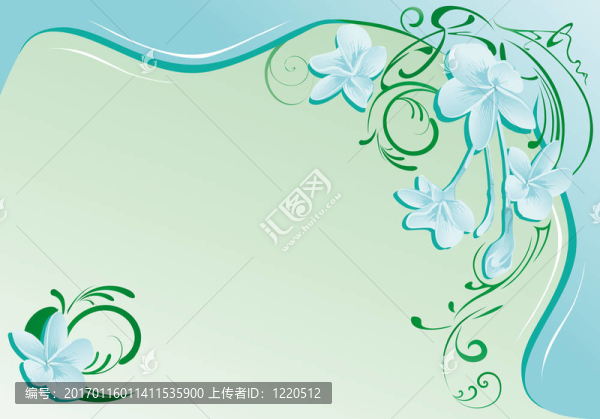 背景與雞蛋花