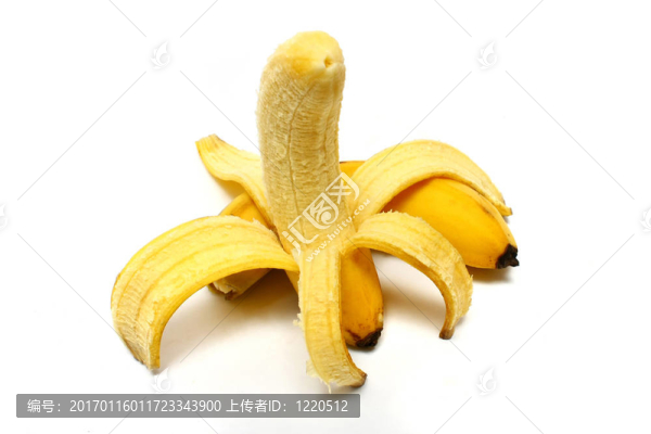 剝了皮的香蕉