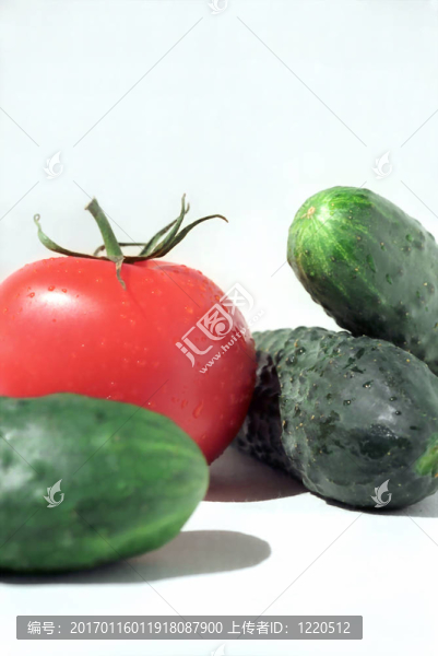 番茄和黃瓜