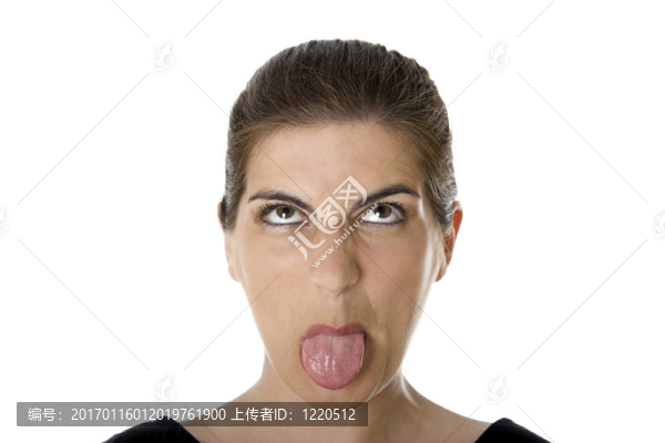一個(gè)女人的有趣的畫(huà)像