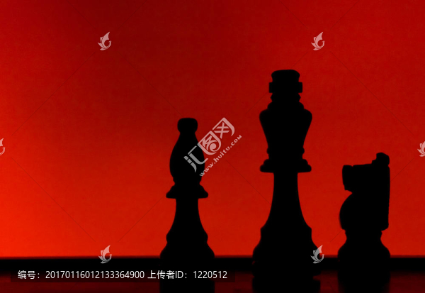 3棋子剪影-匯圖網(wǎng) www.fosd68.com 3棋子剪影