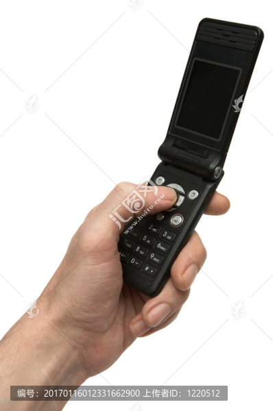電話在一個手