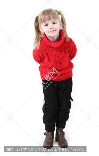 在紅色羊毛衫的女孩-匯圖網(wǎng) www.fosd68.com 在紅色羊毛衫的女孩