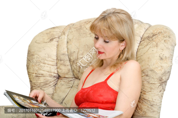 雜志上的女人