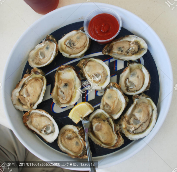 板的牡蠣