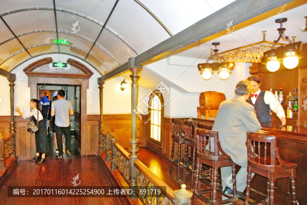 老上海,西餐廳,蠟像