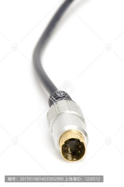 白色背景電纜