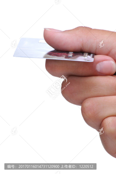 女人的手用信用卡